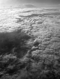 Une mer de nuage en Noir et Blanc